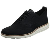 Cole Haan Men's Original Grand Knit Wing TIP II Sneaker, BLACK/IVORY, 10 M US