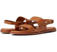Cole Haan Women's Flynn Flatt Sandals Flat, Pecan-Leder, 39 EU