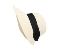 COLLBATH 1 Stück Sonnenschutzhut Stroh Strandhut Strandhüte für Damen Sonnenhut Faltbare Kappe im Freien Sommerschaufelhut Sonnenhüte lässiger Hut Sonnenkappe Sommersonnenschutz Stoff Weiß