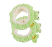 COLLBATH 2 Stck. Teiliges Haarband Frosch Weiches Plüsch Stirnband für Hautpflege Make Up Gesichtswäsche und Spa Niedliches Kopfband für Damen und Mädchen Elastisches Kosmetisches Zubehör