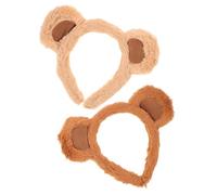 COLLBATH 2 Stück Niedliche Party Kopfbedeckung Kostüm Niedliche Cartoon-haarreifen Delicate Bear Ear Hair Hoop Bärenohren Stirnbänder Bear Ear Headbands Stirnband Mit Bärenohren