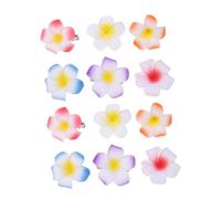 COLLBATH 24 Stück Teiliges Hawaiianische PE Frangipani Haarclips Künstliche Plumeria Blumen Haarschmuck Bunte Strandurlaub Accessoires für Frauen und Mädchen Leichtes Schaumstoffmaterial