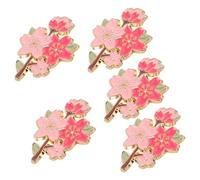 COLLBATH 25 Stück Stillscheide Schmuck Brosche Aus Legierung Kirschblüten Metallbrosche Stift Vintage Brosche Pink