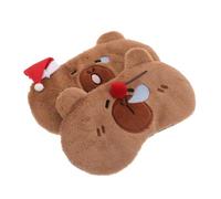 COLLBATH 2stücke Plüsch-augenmaske zum Schlafen mit Tiefschlafmasken aus Weicher Mikrofaser Niedliche Tier-schlafmaske für Reisen und Zuhause Waschbar und Komfortabel