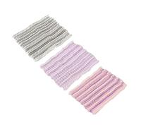 COLLBATH 3 Stück-pack Elastische Netzgewebe Stirnbänder für Damen Spa Gesichts Haarbänder zum Abschminken und Duschen Hautfreundliches Geruchsfreies Haar Accessoire Zufällige Farbe