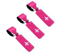 COLLBATH 3 Stücke Kofferanhänger Aus Robustem Pvc Buntes Reisegepäck Label mit Namensschild für Koffer Taschen und Handgepäck Praktisches Zubehör für Sicheres Reisen