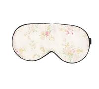 COLLBATH Augenmaske Aus Seide Zum Schlafen Verdunkelungsmaske Mit Blumenmuster Bequeme Augenmaske Für Dunklen Schlaf