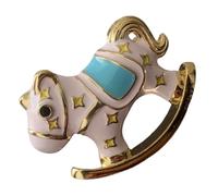 COLLBATH Elegante Pferde-brosche aus Emaille Leichter Metall-anstecker mit Farbigem Pferde-motiv Dekoratives Abzeichen für Damen Modischer Anzug Party-schmuck Vielseitiger Lapel Pin für