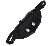 COLLBATH Kinder Gürteltasche Mit Kleinem Augen Motiv Leichte Hüfttasche Aus Schwarzem Nylon Freizeit Gürteltasche Für Jungen Und Mädchen Kompakte Hüfttasche Für Outdoor Und Alltag