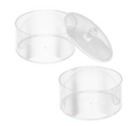 COLLBATH Klare Stapelbare Uhren Und Schmuck Aufbewahrungsbox 2 Ebenen Acryl Etui Mit Deckel Für Gürtel Desktop Organizer