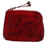 COLLBATH Mini Geldbeutel Damen Klein Rindsleder Münzbörse Retro Design Kleine Geldbörse Für Damen Mit Münzfach Tragbar Für Bargeld Fahrkarten Etc