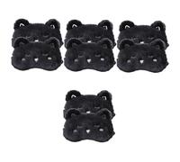 COLLBATH Multifunktionale Schlafmaske 2 Stück Klein Atmungsaktiv Cartoon Motiv Schwarz Weiß mit Lichtschutz für Zuhause Büro Studenten