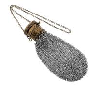 COLLBATH Netzgeldbörse Mit Drehdeckel Edelstahl-münzgeldbörse Antike Netzgeldbörse Vintage-münzbeutel Klassischer Geldbeutel