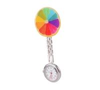 COLLBATH Pflegeuhr Mit Clip Und Robustem Zinklegierung Gehäuse Präzise Quarzuhr Für Krankenschwestern Und Ärzte Bunte Hängeuhr Für Medizinische Einrichtungen