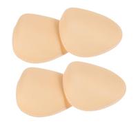 COLLBATH Selbstklebende Schulterpolster Beige zur Verbesserung der Schulterlinie 2 Paar Schwammmaterial 1,0cm Rechteckiges Design für Damen und Herren bei Jacken und Blazern