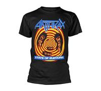 Collectors Mine Herren T-Shirt Anthrax-State Of Euphoria, Schwarz (Black), XL / 52