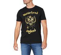 Collectors Mine Herren T-Shirt Motörhead-England Classic Gold, Gr. 52 (XL), Schwarz (Schwarz)