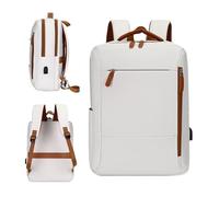 College Bassage Damen - Saft für Lappop Outdoor, leichter Rucksack | Campingrucksack, lässiges Schulpaket, Mode für tägliche Frauen auf dem Arbeitsplatz Wandern Campe, weiß, Fare riferimento alla
