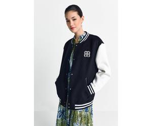 College-Jacke im Oversized-Fit 38 pearl white