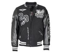 Top Gun College Jacke TG23004 im Materialmix XL