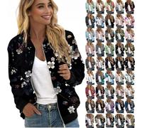 Collegejacke Für Damen Oversize Weiße Jeansjacke Kurz Ohne Kapuze Blouson Schwarz Jacke Sommer Bomberjacke Frühling Rosa Glänzend Weiß Sommerjacke Leicht Elegant Beige Grün Blau Khaki Lila Xxxxl