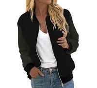 Collegejacke Für Damen Oversize Weiße Jeansjacke Kurz Ohne Kapuze Blouson Schwarz Jacke Sommer Bomberjacke Frühling Rosa Glänzend Weiß Sommerjacke Leicht Elegant Beige Grün Blau Khaki Lila Xxxxl Xl