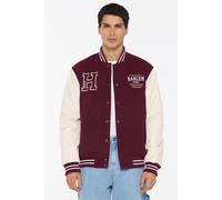 Collegejacke HARLEM SOUL, Herren, Gr. M, cranberry juice, Web, Material Oberstoff: 90% Polyester, 10% Viskose, Material Ärmel: 100% Polyurethan, Futter Rumpf: 100% Polyamid, Futter Ärmel: 100% Polyest