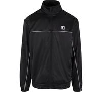 Collegejacke KARL KANI "Karl Kani Karl Kani Og Trackjacket", Herren, Gr. XXL, schwarz, weiß, 100% Polyester, unifarben, normal, amerikanischer Ausschnitt, Jacken Collegejacke (25223569-XXL) schwarz, w