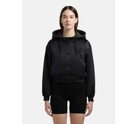 Collegejacke KHUJO "Chani", Damen, Gr. XS (34), schwarz, Obermaterial: 97% Polyester, 3% Elasthan. Innenfutter: 100% Polyester, oversize hüftlang, Ärmel ohne Ärmelschlitz Rippstrickbündchen, Jacken Co