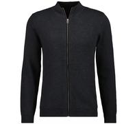 RAGMAN Herren Cardigan mit feiner Struktur, Baumwolle/Kaschmir 3XL, Anthrazit-019