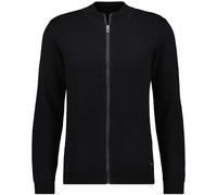 RAGMAN Herren Cardigan mit Stehkragen, Baumwolle/Kaschmir Schwarz-009, L