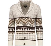 RAGMAN Regular Fit Cardigan beige, Gemustert
