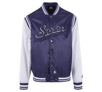 Collegejacke STARTER BLACK LABEL "Starter Black Label Starter Satin College Jacket", Damen, Gr. M, deepnight, 100% Polyamid, normal, amerikanischer Ausschnitt, Jacken Collegejacke (42152301-M) deepnig