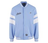 Collegejacke STARTER BLACK LABEL "Starter Black Label Starter Sweat College Jacket", Herren, Gr. XL, blau (carolinablau), 70% Baumwolle, 30% Polyester, mehrfarbig, normal, amerikanischer Ausschnitt, J