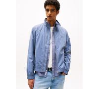 Collegejacke TOMMY JEANS "TJM ESSENTIAL JACKET EXT", Herren, Gr. L, blau (blau moment), Web, Obermaterial: 100% Polyamid. Futter: 100% Polyester, Casual, hüftlang, elastischer Bund, Jacken, Freizeitja