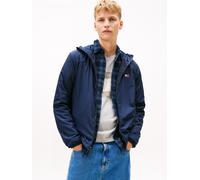 Collegejacke TOMMY JEANS "TJM FLEECE CHICAGO", Damen, Gr. L, schwarz night navy, Web, Obermaterial: 100% Polyamid, normal, elastischer Bund, Jacken Collegejacke (54179063-L) schwarz night navy