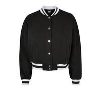 Urban Classics Damen Ladies Oversized College Jacket Cardigan Sweater, Schwarz, S EU