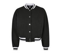 Urban Classics Damen Ladies Oversized College Jacket Cardigan Sweater, Schwarz, XL EU