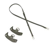 Collenatsy 3-teiliges Set Schultergurt, Taschengurt Braun aus PU Leder, Verstellbarer Schulterriemen mit Organizer als Tragegurt für Longchamp Damen Tasche (Waldgrün)