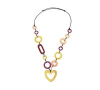 Lange Kette "Baguio", Damen, Gr. onesize, Holz, gelb, COLLEZIONE ALESSANDRO, Basic, Halsketten, aus echtem Holz (88815451-0) gelb