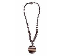 Lange Kette "Carolin", Damen, Gr. onesize, Holz, braun, COLLEZIONE ALESSANDRO, Basic, Halsketten, aus Holzperlen gefädelt (79591210-0) braun