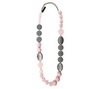 Lange Kette "Marit", Damen, Gr. one size, PTFE-Kunststoff, rosa, COLLEZIONE ALESSANDRO, Basic, Halsketten, mit hochwerigen matten Kunststoffelementen in geometrischer Form (19588414-0) rosa