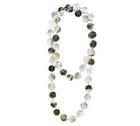 collezione alessandro Lange Kette Nizza mit runden Muschelplättchen