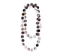 collezione alessandro Lange Kette Nizza mit runden Muschelplättchen