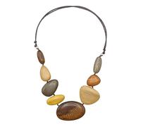 Lange Kette "Wood", Damen, Gr. onesize, Holz, braun, COLLEZIONE ALESSANDRO, Basic, Halsketten, aus Holzperlen in verschiedenen Farben und Formen (52546209-0) braun