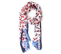 collezione alessandro Schal Daria mit abstrakten Blumen 200cm x 50cm