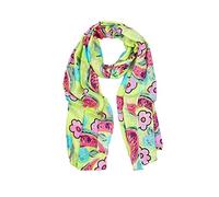 Modeschal "Melone", Damen, grün, Viskose, COLLEZIONE ALESSANDRO, geblümt, Basic, Modetücher, in kräftigem grün (69650860-0) grün