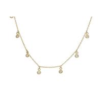 Collie Gold 333 Ankerkette Diamantiert Zirkonia Pendants JL16-05-0802 JuwelmaLux
