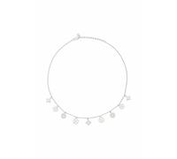 Kette mit Anhänger CAÏ "925 Silber rhodiniert klein" Halsketten Gr. 38+5cm, Silber 925 (Sterlingsilber), Länge: 43 cm, weiß Damen Ketten mit Anhänger (98844000-0)