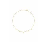 Kette mit Anhänger CAÏ "925 Silber vergoldet Anhänger Herzen", gelb, Halsketten, Damen, 38 + 5cm, Silber 925 (Sterlingsilber), L: 43cm, glänzend (54721236-0) gelb